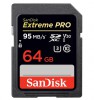   SD 64GB SanDisk SDXC Class 10 UHS-I U3 Extreme Pro, 95 MB/s